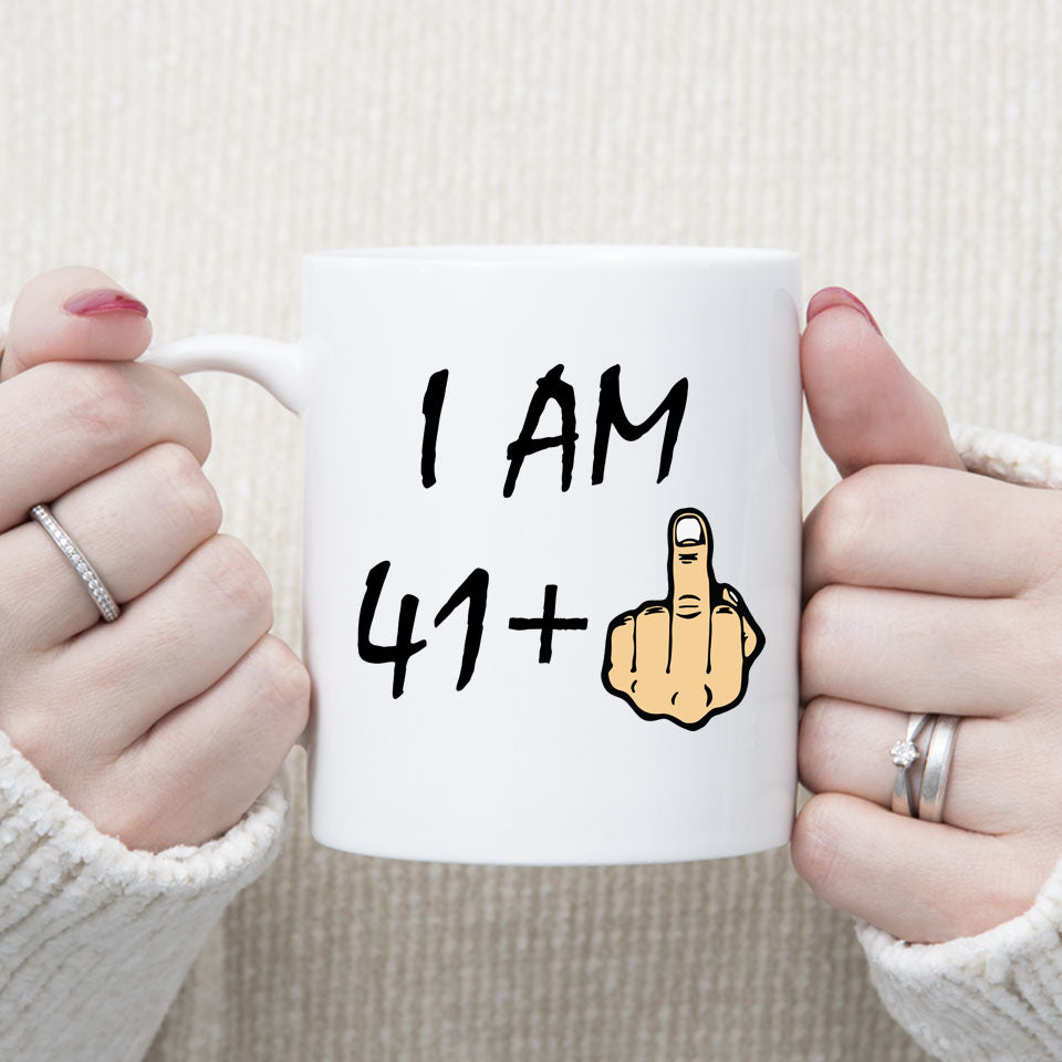 40th Birthday Mug, Middle Finger Gifts For Men And Women Funny Birthday  Present
