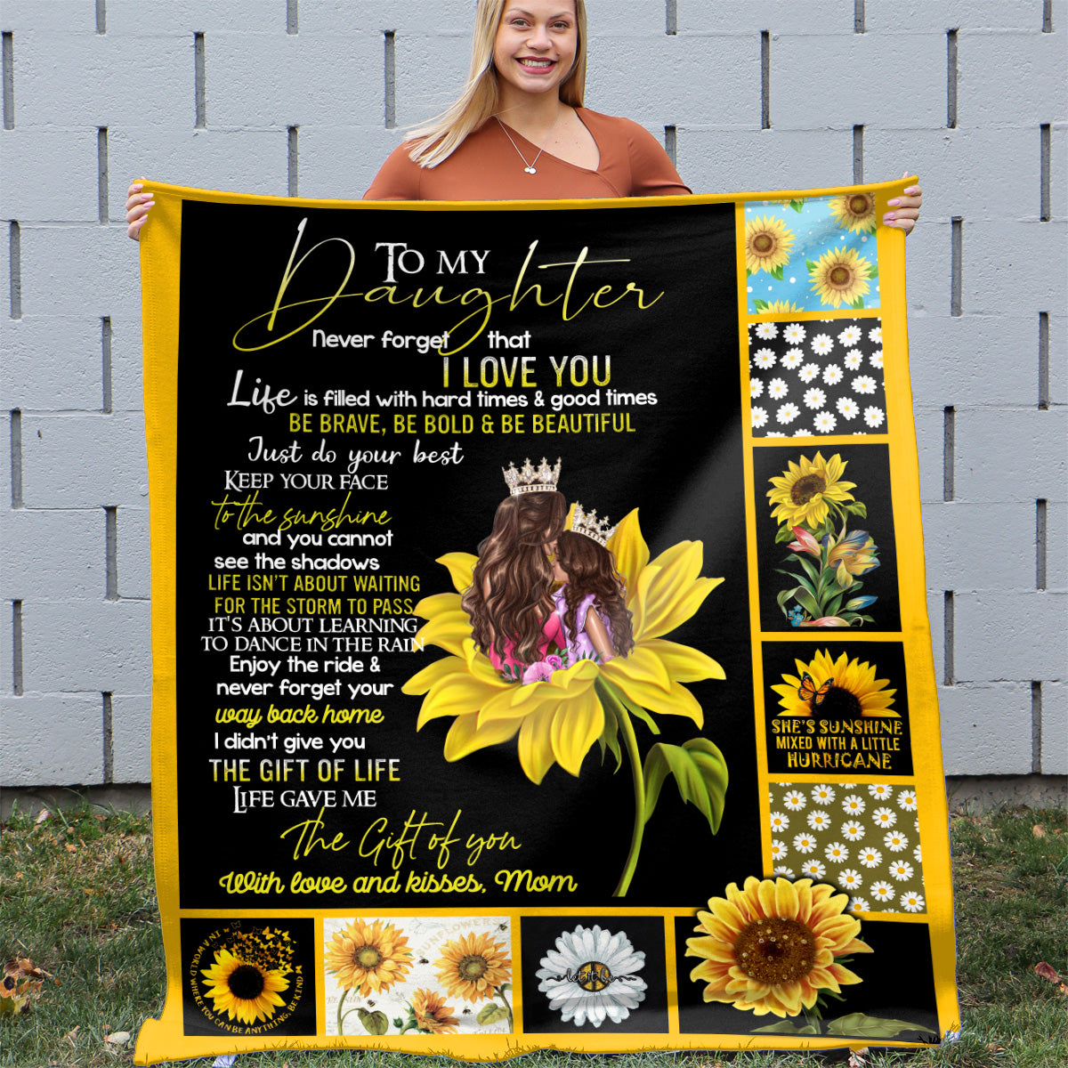 Sunflower blanket for on sale daughter
