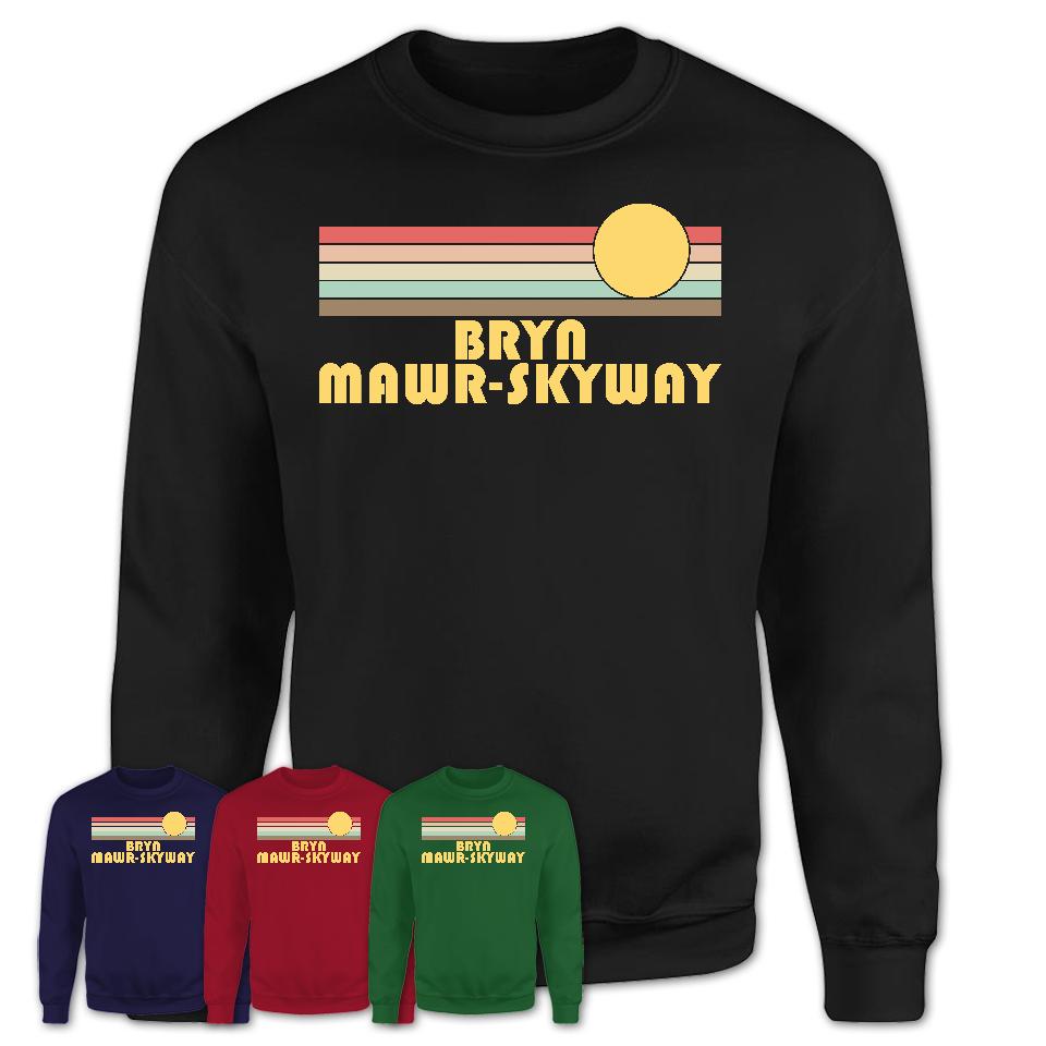 Retro Bryn Mawr Skyway Washington Sunset Shirt Vintage Colors