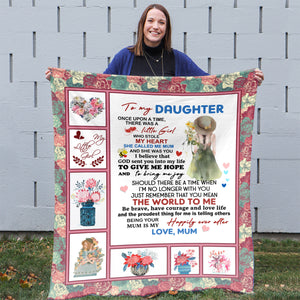 Watercolor Flower Blanket, 21St Birthday Gifts For Daughter, Birthday Gifts For 10 Year Old Daughter, Birthday Gift For My Daughter