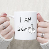 27 years Old Birthday Mug, 27th Middle Finger Birthday Mug, 27th Birthday Gift