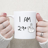 30 years Old Birthday Mug, 30th Middle Finger Birthday Mug, 30th Birthday Gift