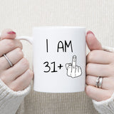 32 years Old Birthday Mug, 32nd Middle Finger Birthday Mug, 32nd Birthday Gift