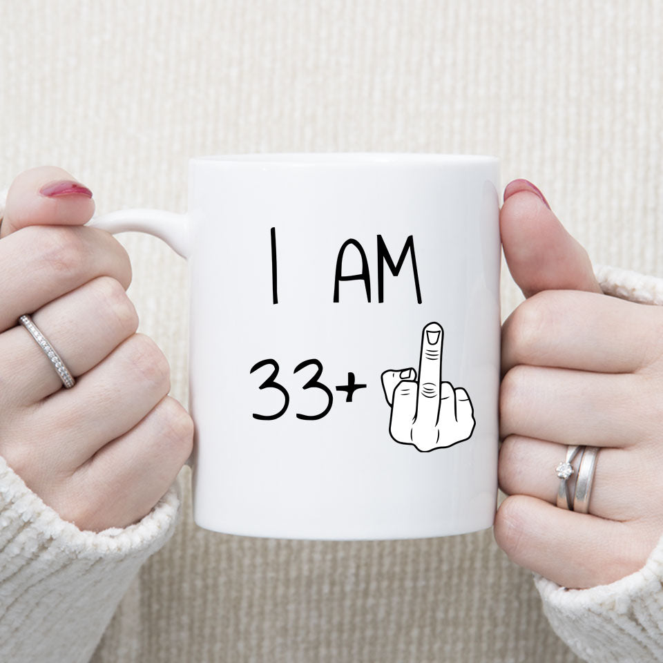 34 years Old Birthday Mug, 34th Middle Finger Birthday Mug, 34th Birthday Gift