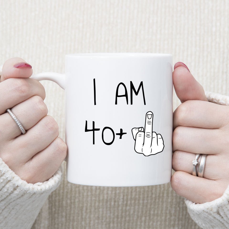 41 years Old Birthday Mug, 41st Middle Finger Birthday Mug, 41st Birthday Gift