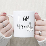 50 years Old Birthday Mug, 50th Middle Finger Birthday Mug, 50th Birthday Gift
