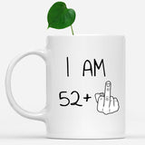 53 years Old Birthday Mug, 53rd Middle Finger Birthday Mug, 53rd Birthday Gift