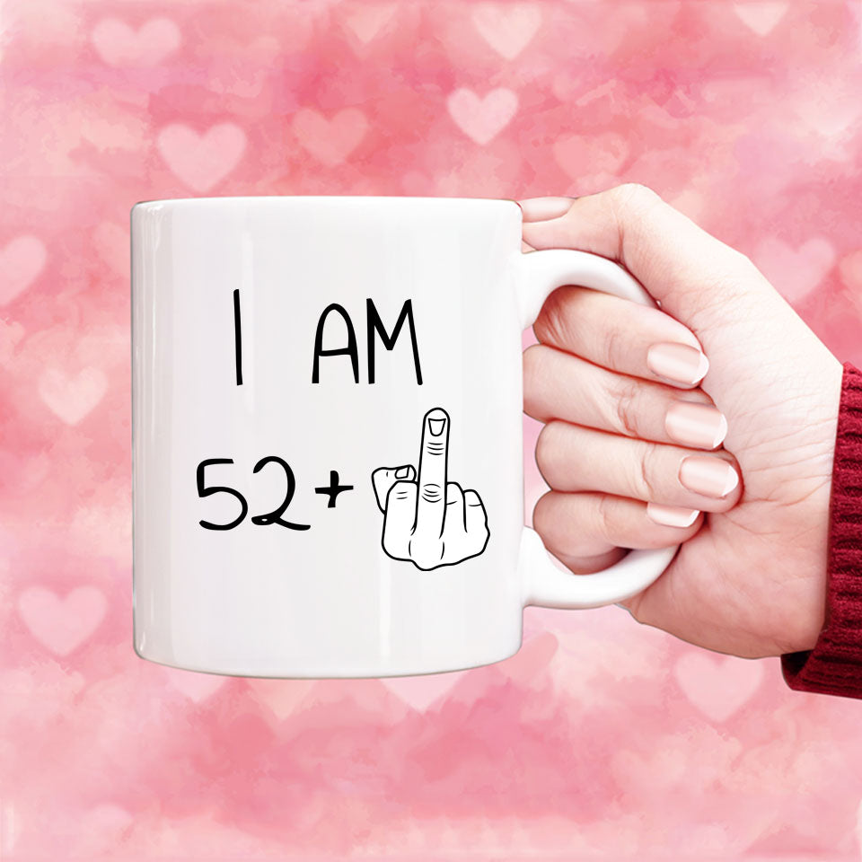 53 years Old Birthday Mug, 53rd Middle Finger Birthday Mug, 53rd Birthday Gift