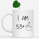 54 years Old Birthday Mug, 54th Middle Finger Birthday Mug, 54th Birthday Gift