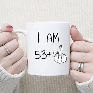 54 years Old Birthday Mug, 54th Middle Finger Birthday Mug, 54th Birthday Gift
