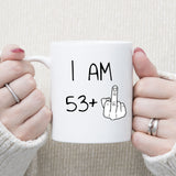 54 years Old Birthday Mug, 54th Middle Finger Birthday Mug, 54th Birthday Gift