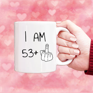 54 years Old Birthday Mug, 54th Middle Finger Birthday Mug, 54th Birthday Gift