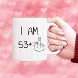 54 years Old Birthday Mug, 54th Middle Finger Birthday Mug, 54th Birthday Gift