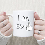 57 years Old Birthday Mug, 57th Middle Finger Birthday Mug, 57th Birthday Gift