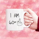 61 years Old Birthday Mug, 61st Middle Finger Birthday Mug, 61st Birthday Gift