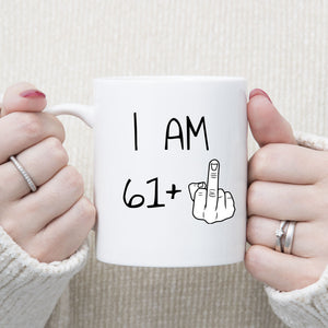 62 years Old Birthday Mug, 62nd Middle Finger Birthday Mug, 62nd Birthday Gift