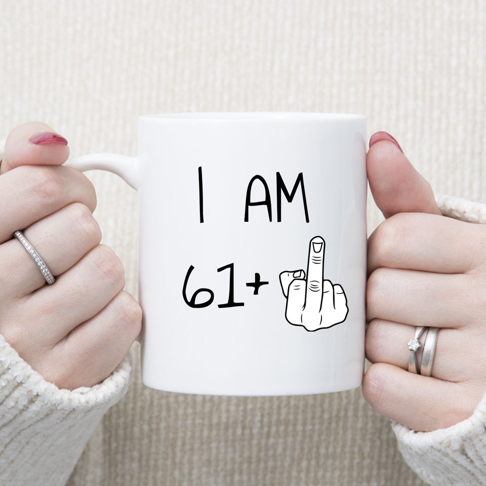 62 years Old Birthday Mug, 62nd Middle Finger Birthday Mug, 62nd Birthday Gift