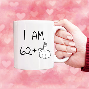 63 years Old Birthday Mug, 63rd Middle Finger Birthday Mug, 63rd Birthday Gift