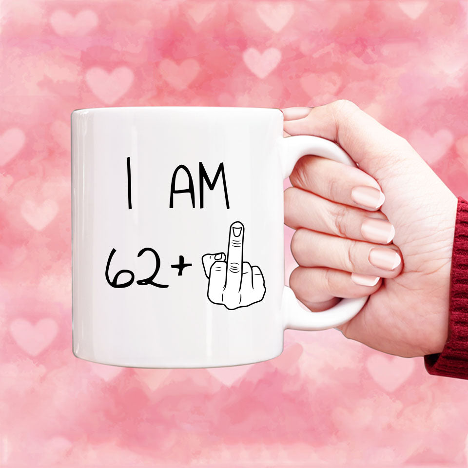 63 years Old Birthday Mug, 63rd Middle Finger Birthday Mug, 63rd Birthday Gift