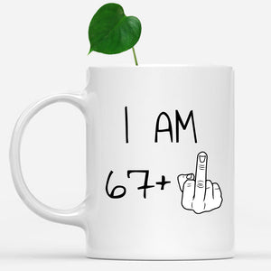 68 years Old Birthday Mug, 68th Middle Finger Birthday Mug, 68th Birthday Gift
