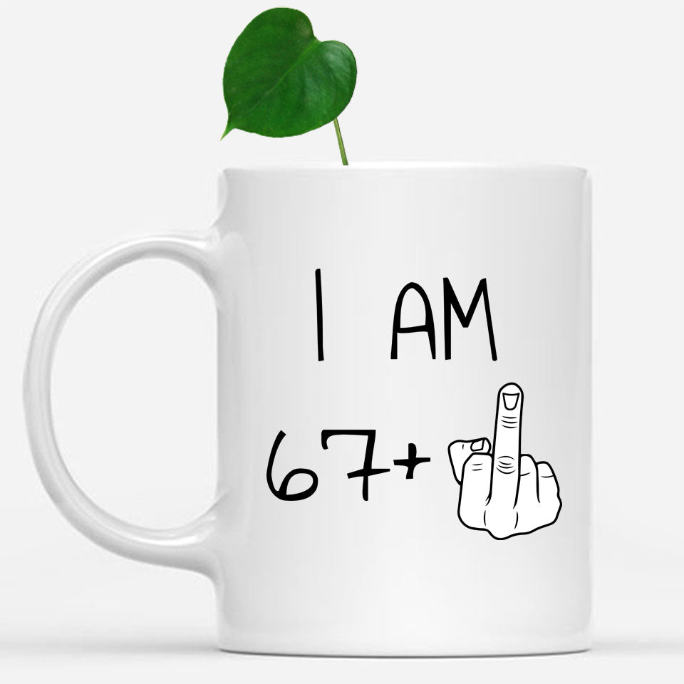 68 years Old Birthday Mug, 68th Middle Finger Birthday Mug, 68th Birthday Gift