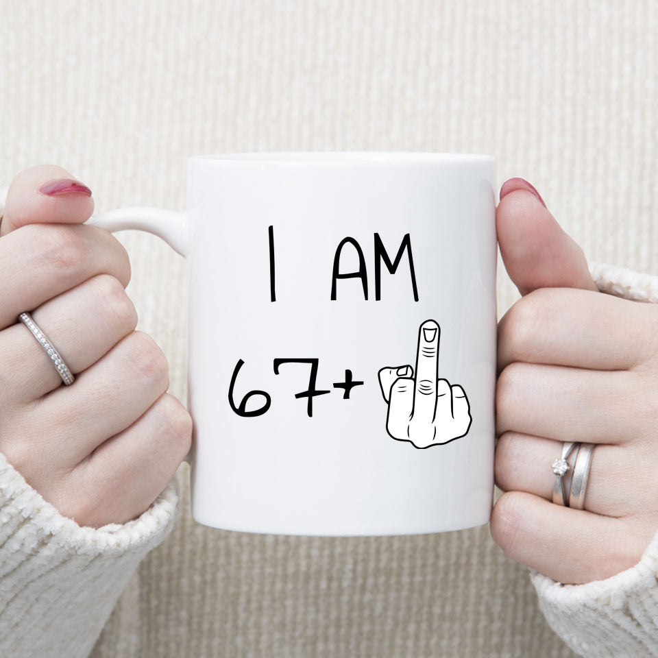 68 years Old Birthday Mug, 68th Middle Finger Birthday Mug, 68th Birthday Gift