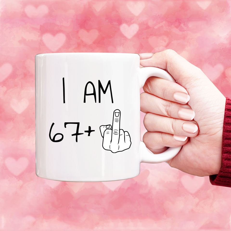 68 years Old Birthday Mug, 68th Middle Finger Birthday Mug, 68th Birthday Gift