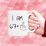 68 years Old Birthday Mug, 68th Middle Finger Birthday Mug, 68th Birthday Gift