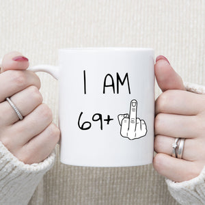 70 years Old Birthday Mug, 70th Middle Finger Birthday Mug, 70th Birthday Gift