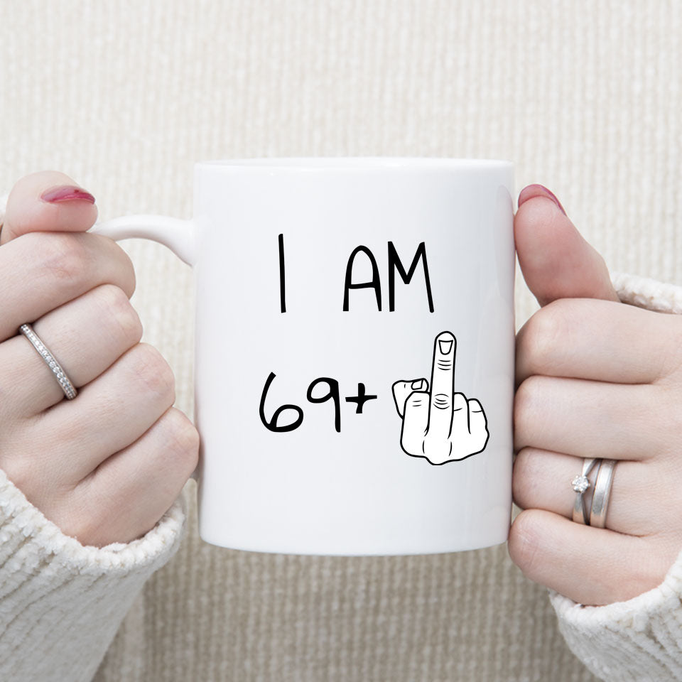 70 years Old Birthday Mug, 70th Middle Finger Birthday Mug, 70th Birthday Gift