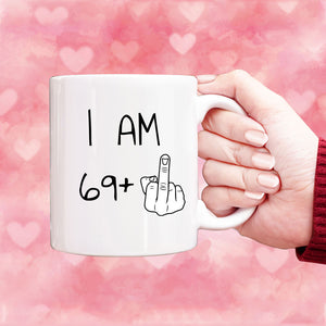 70 years Old Birthday Mug, 70th Middle Finger Birthday Mug, 70th Birthday Gift