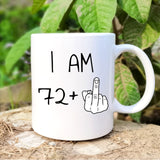 73 years Old Birthday Mug, 73rd Middle Finger Birthday Mug, 73rd Birthday Gift