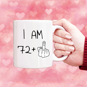 73 years Old Birthday Mug, 73rd Middle Finger Birthday Mug, 73rd Birthday Gift