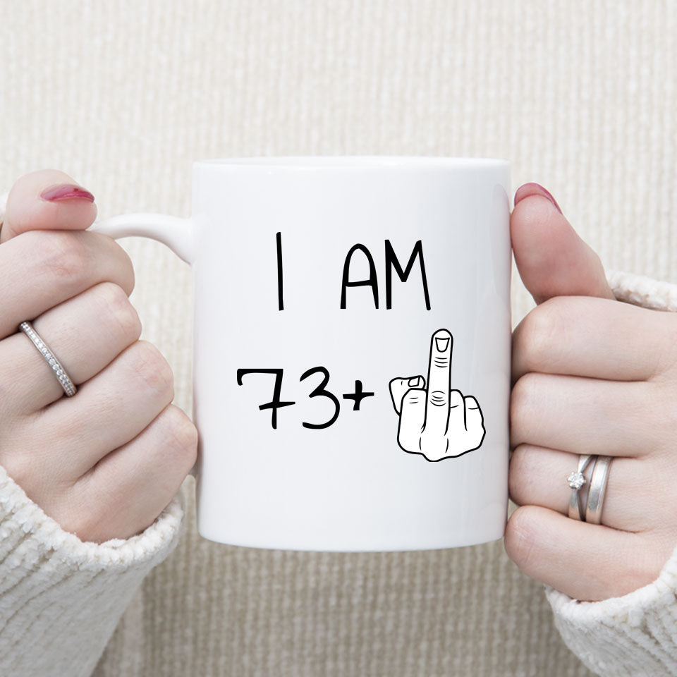 74 years Old Birthday Mug, 74th Middle Finger Birthday Mug, 74th Birthday Gift