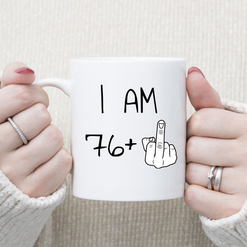 77 years Old Birthday Mug, 77th Middle Finger Birthday Mug, 77th Birthday Gift