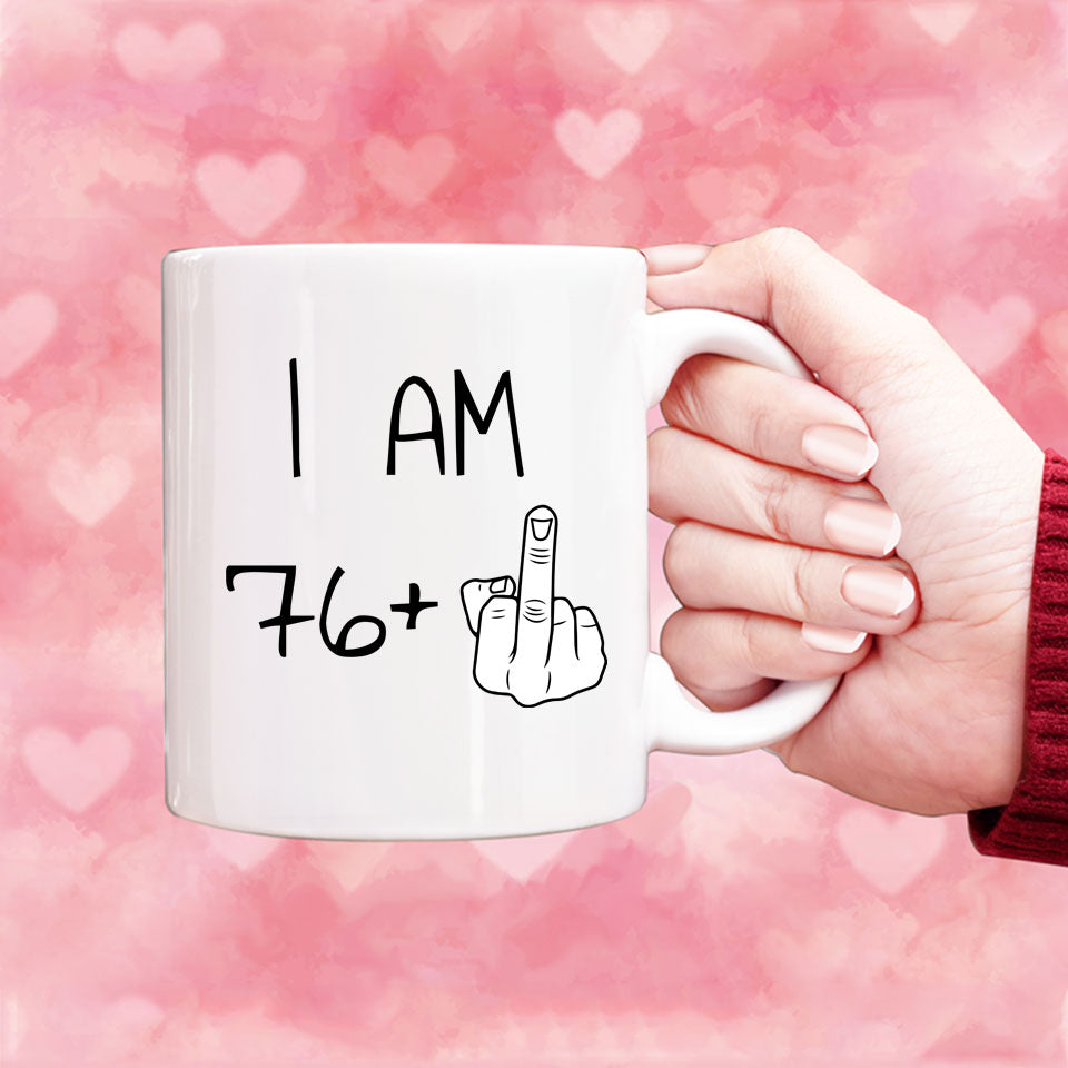 77 years Old Birthday Mug, 77th Middle Finger Birthday Mug, 77th Birthday Gift