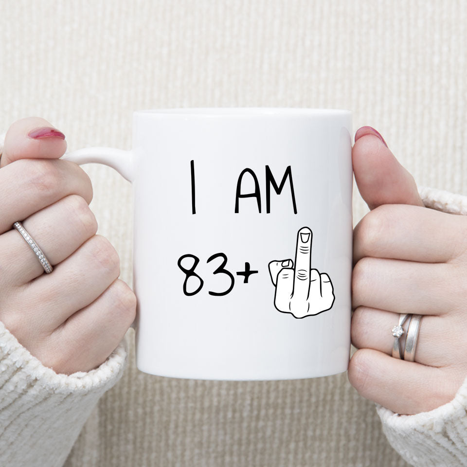 84 years Old Birthday Mug, 84th Middle Finger Birthday Mug, 84th Birthday Gift