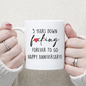 Custom 5 years Anniversary Mug, 5th Anniversary Gift for Husband, Couple Mug for 5th Anniversary