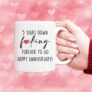 Custom 5 years Anniversary Mug, 5th Anniversary Gift for Husband, Couple Mug for 5th Anniversary