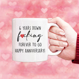 Custom 6 years Anniversary Mug, 6th Anniversary Gift for Husband, Couple Mug for 6th Anniversary