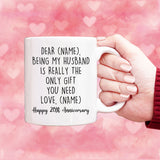 Dear husband mug, 20th anniversary gift, husband gifts, birthday gifts for husband