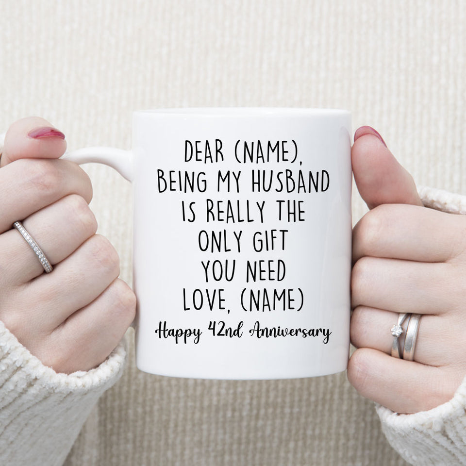 Dear husband mug, 42nd anniversary gift, husband gifts, birthday gifts for husband