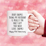 Dear husband mug, 63rd anniversary gift, husband gifts, birthday gifts for husband