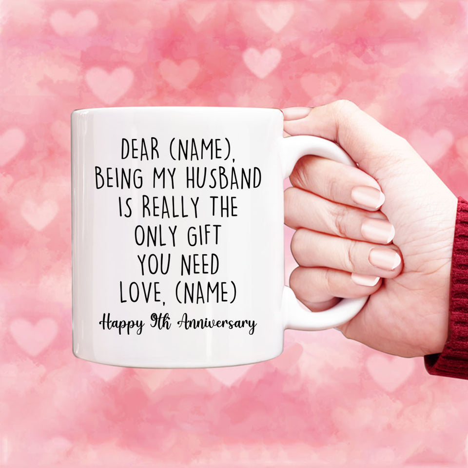Dear husband mug, 9th anniversary gift, husband gifts, birthday gifts for husband