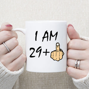 Funny 30 years Old Mug, 30th Birthday Gift, 30th Middle Finger Birthday Mug