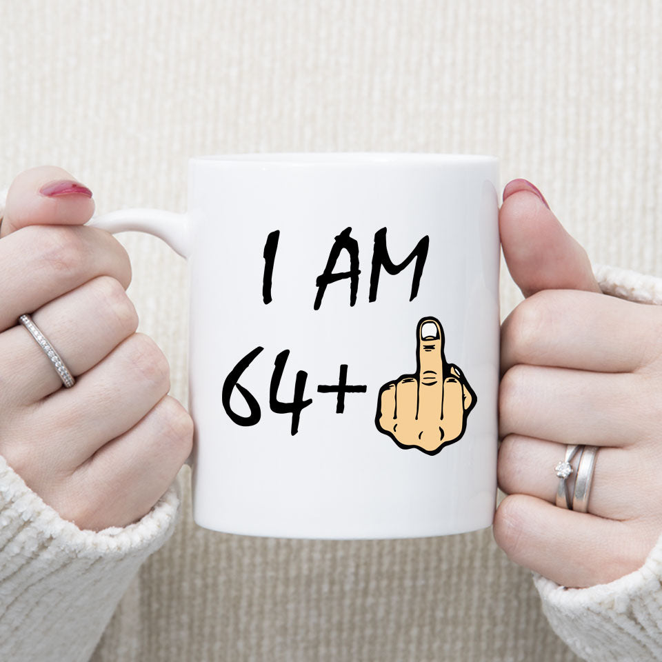 Funny 65 years Old Mug, 65th Birthday Gift, 65th Middle Finger Birthday Mug