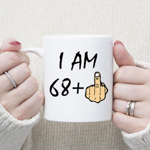 Funny 69 years Old Mug, 69th Birthday Gift, 69th Middle Finger Birthday Mug