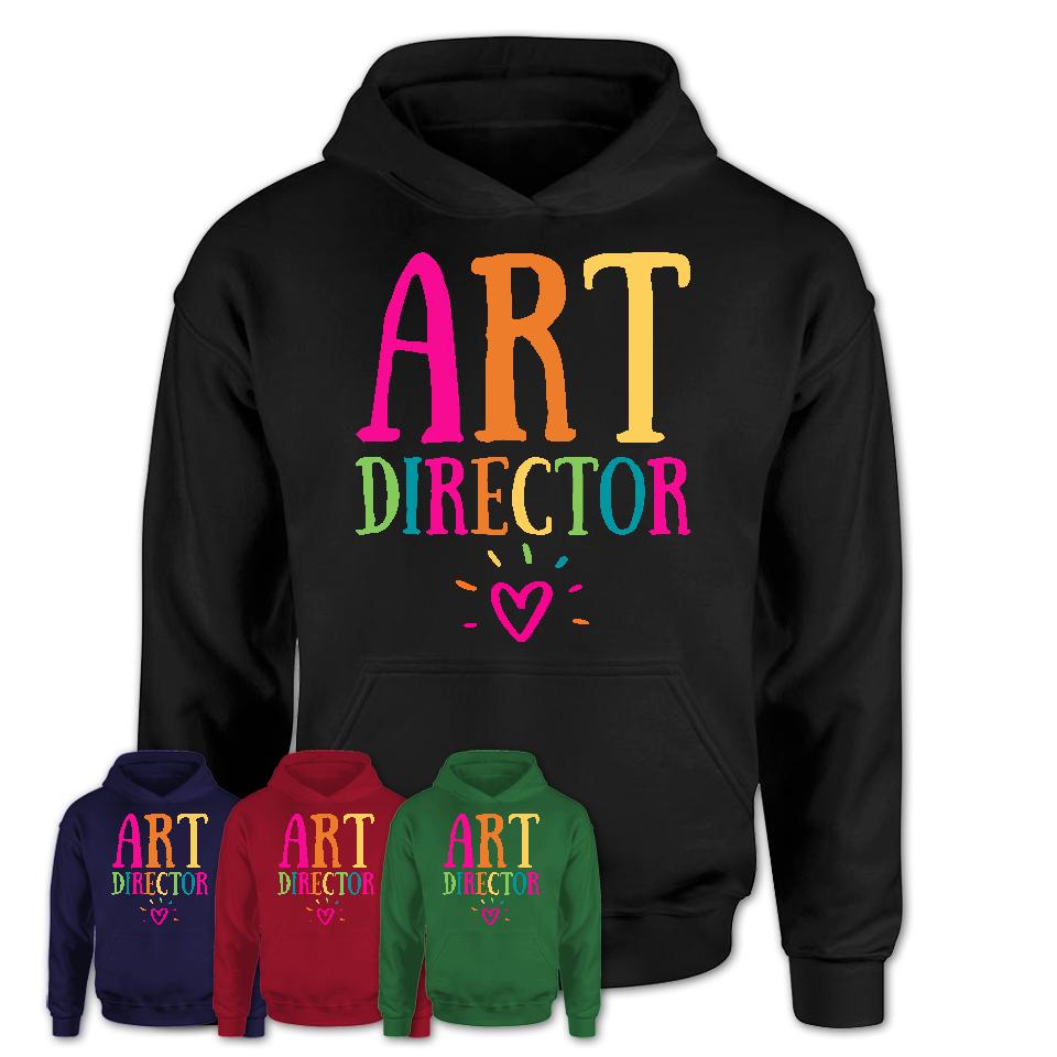 Art Director Rainbow Lettering Heart Shirt, Employee Appreciation Gifts