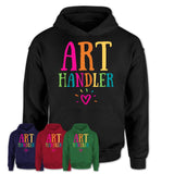 Art Handler Rainbow Lettering Heart Shirt, Employee Appreciation Gifts