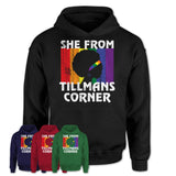 Black Girl She From Tillmans Corner Alabama Shirt LGBT Pride Gift